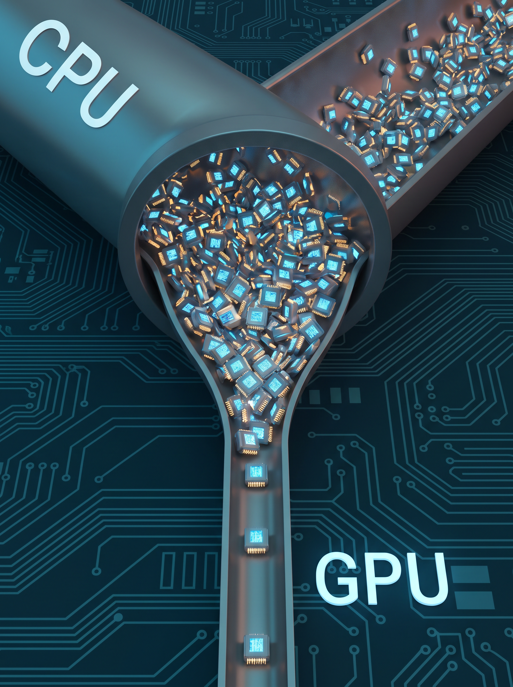 GPU bottleneck performance illustration showing PC hardware balance