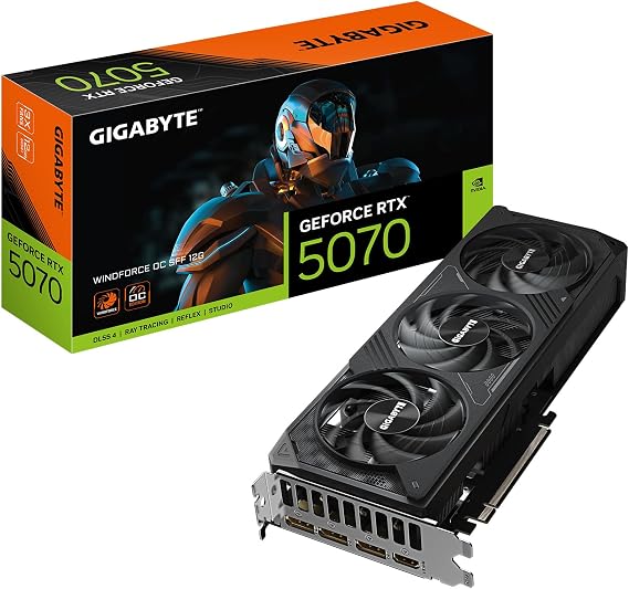 GIGABYTE GeForce RTX 5070 WINDFORCE OC SFF 12G graphics card