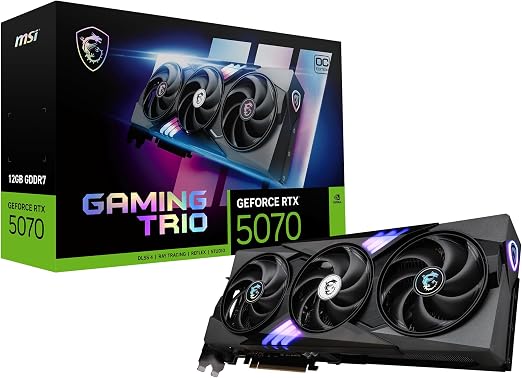 MSI RTX 5070 12G GAMING TRIO OC Graphics Card